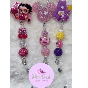 Cartoon character badge reels